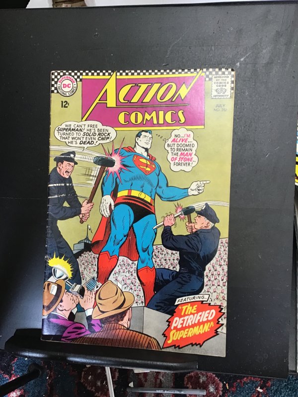 Action Comics #352  (1967) Mid high grade Zha-Vam, jimmy’s two brides! FN/VF