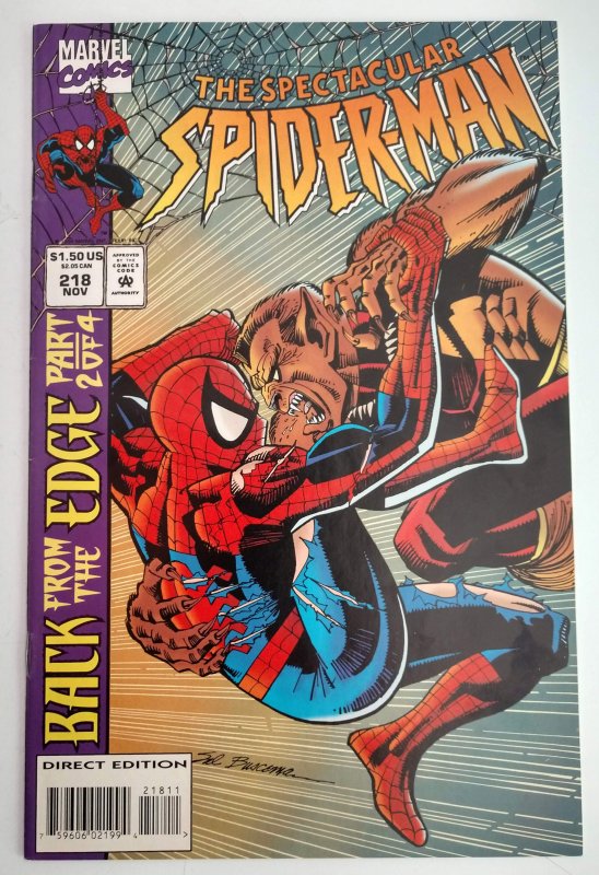 The Spectacular Spider-Man #218 (VF+, 1994)