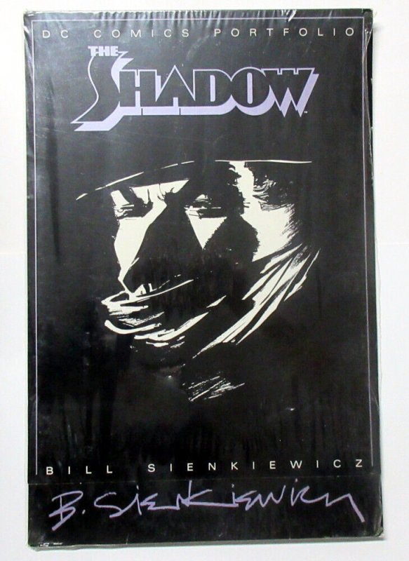 ① The Shadow Bill Sienkiewicz OPENED Portfolio Folder Book 1987 DC Comics Rare