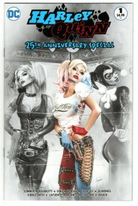 HARLEY QUINN 25TH ANNIVERSARY SPECIAL #1 NATALI SANDERS EXCLUSIVE BLACK & WHITE