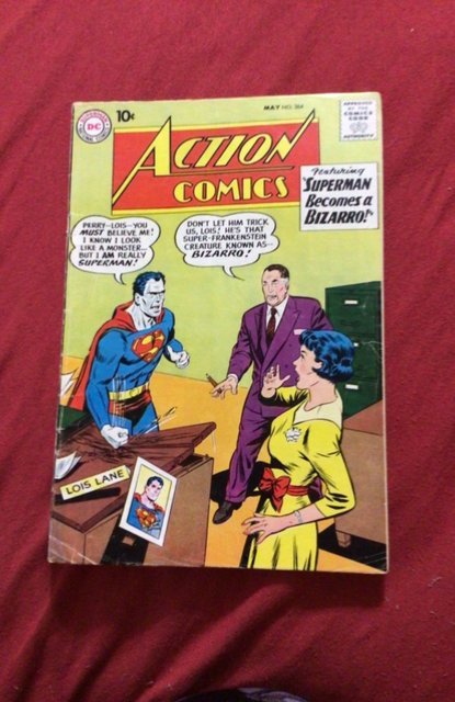 Action Comics #264 1960 10c Bizarro Cover key! Affordable-Grade VG+ C’ville CERT