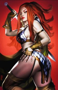 RED SONJA 8 Hot Exclusive Key Cover JOSH BURNS Variant LTD 333 Copies/Conan Kull