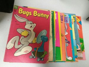 Bugs Bunny 12 Issue Golden Silver Bronze Age Cartoon Comics Lot Run Set gold key