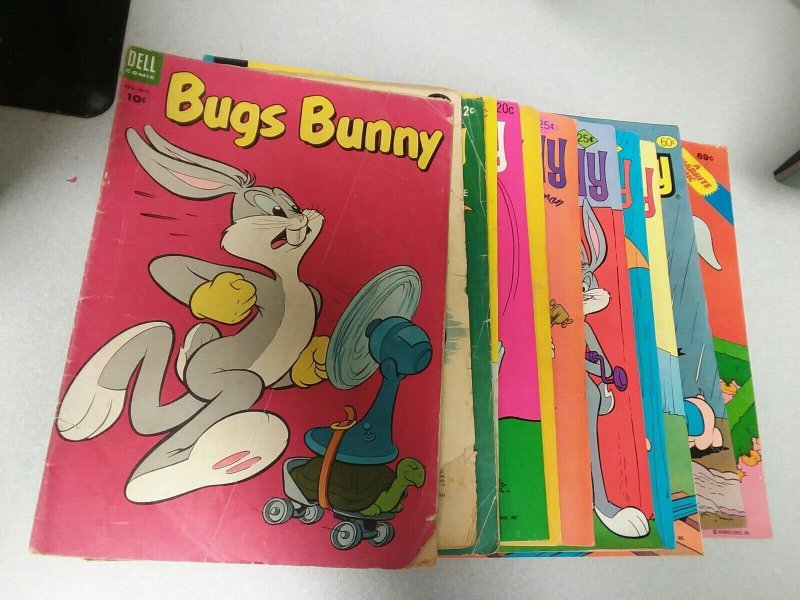 Bugs Bunny 12 Issue Golden Silver Bronze Age Cartoon Comics Lot Run Set gold key