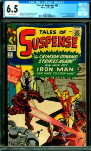 Tales of Suspense #52 CGC Graded 6.5 1st Black Widow  App.
