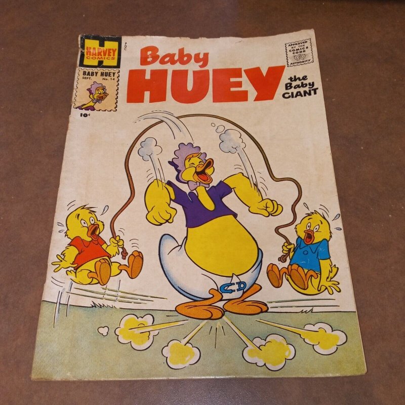 BABY HUEY THE BABY GIANT #14 cartoon 1958 Harvey Silver Age comics kids humor