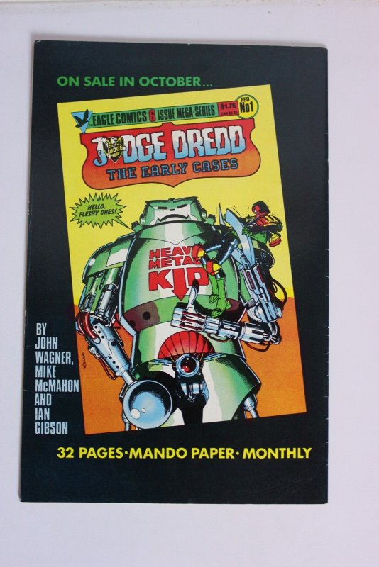 Judge Dredd #27 Eagle Comics (1985) Bolland VF