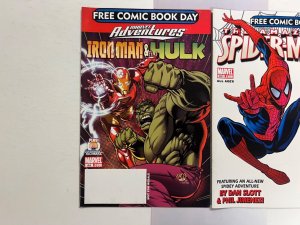 2 Free Comic Book Day Comics Marvel Comic Books # ‘07 AA Spiderman Hulk 98 JS32