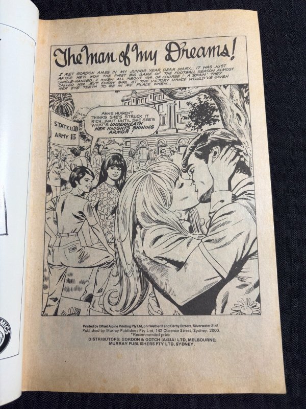 Vintage FOR LOVERS ONLY Australian Murray Comic #9 VG 4.0