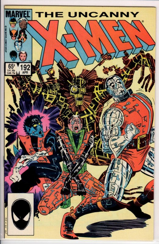 The Uncanny X-Men #192 Direct Edition (1985) 8.5 VF+