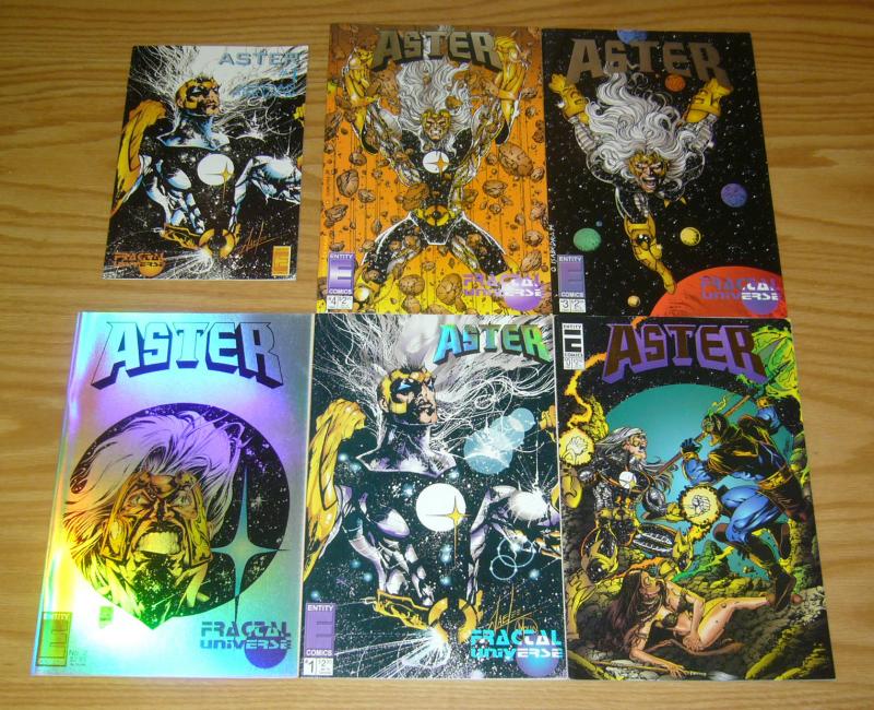 Aster #0 & 1-4 VF/NM complete series + ashcan - george perez - jae lee - quesada