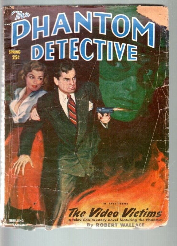 PHANTOM DETECTIVE spring 1951--TELEVISION STORY!-THRILLING-G/VG G/VG