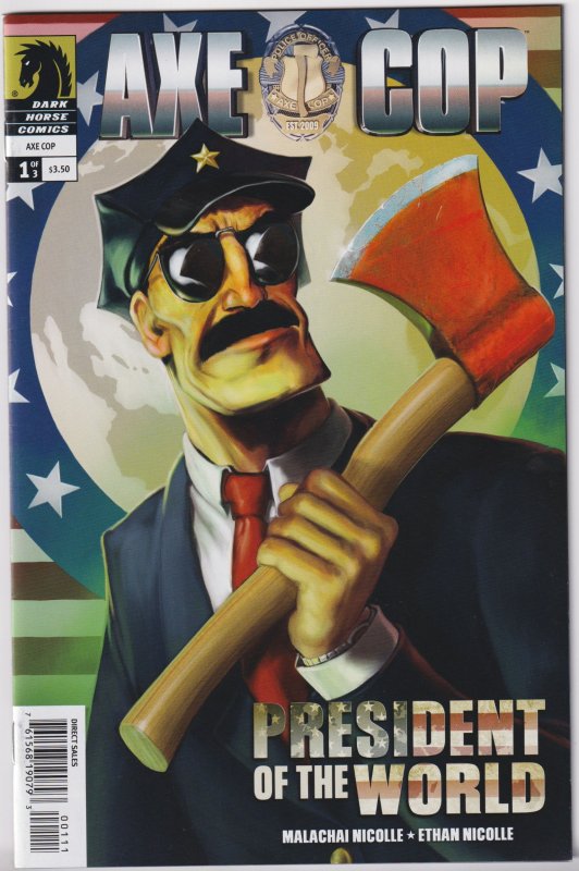 Axe Cop: President of the World #1-3 complete set (2012)