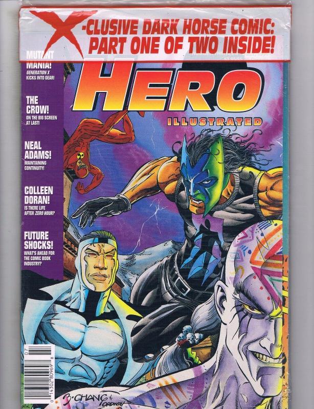 Hero Illustrated # 13 SEALED In Poly-Bag Magazine July 1994 Valiant Crow J62