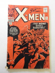 The X-Men #17 (1966) GD Condition moisture damage, cover detached top staple