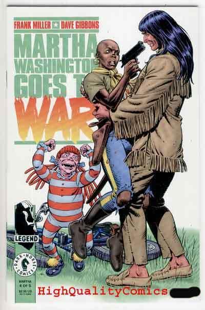 MARTHA WASHINGTON GOES TO WAR #4, NM+, Frank Miller, Guns, 1994, Dave Gibbons