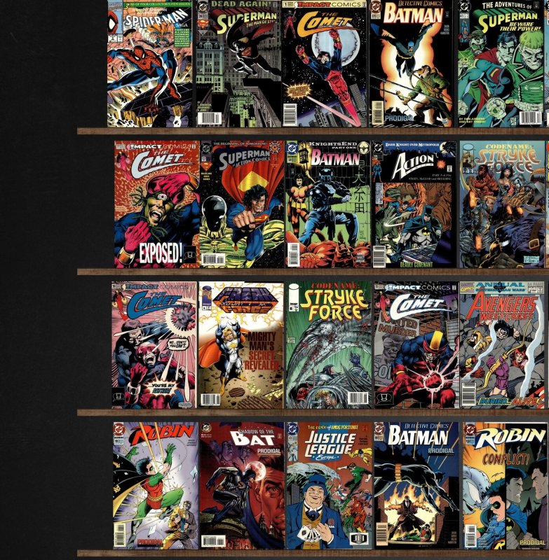 Huge Lot 130+ Comics with Justice League Europe, The Comet, Batman & More!