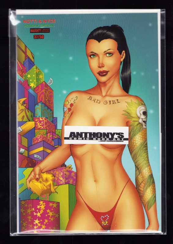 Notti & Nyce Holiday Special 3pc - Elite Comics Ltd Variant B w/COA (2019) 9.2ob