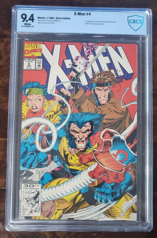 X-Men 4 CBCS 9.4 1st appearance of Omega Red (Arkady Rossovich)