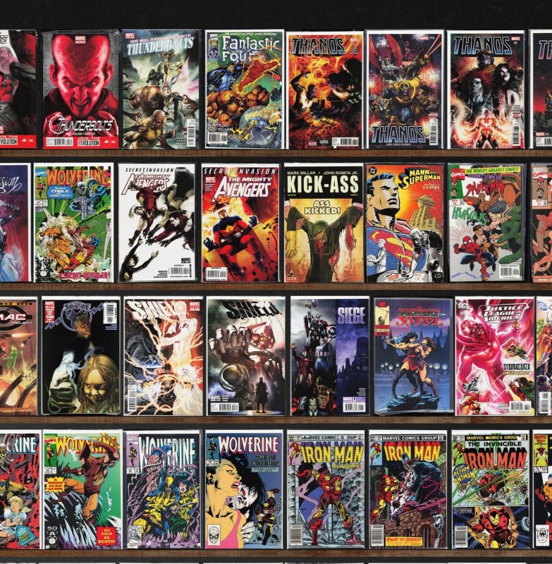 Huge Lot 140+ Comics with Wolverine, Thanos, The Mighty Avengers & More!