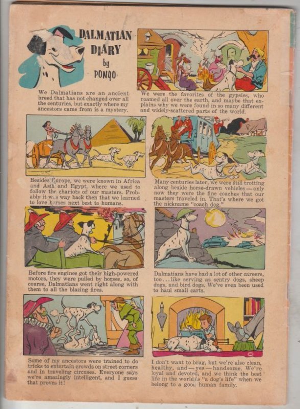 Four Color #1183 (Mar-61) VG/FN Mid-Grade 101 Dalmations, Roger, Pongo, Perdi...