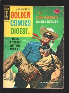 Golden Comics Digest #48 1976-Lone Ranger-Tonto & Silver-Final issue-Hardest ...