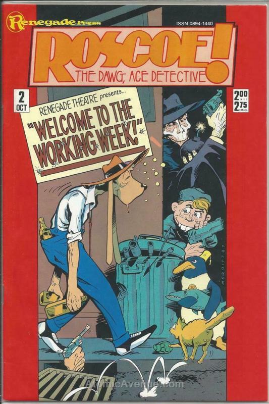 Roscoe! The Dawg, Ace Detective #2 VF/NM; Renegade | save on shipping - details