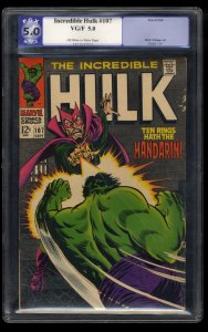 Incredible Hulk (1962) #107 PGX VG/FN 5.0 Off White to White Mandarin!