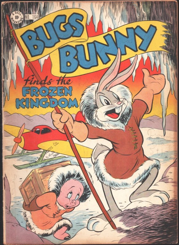 Bugs Bunny-Four Color Comics #164 1947-Finds The Frozen Kingdom-Porky Pig