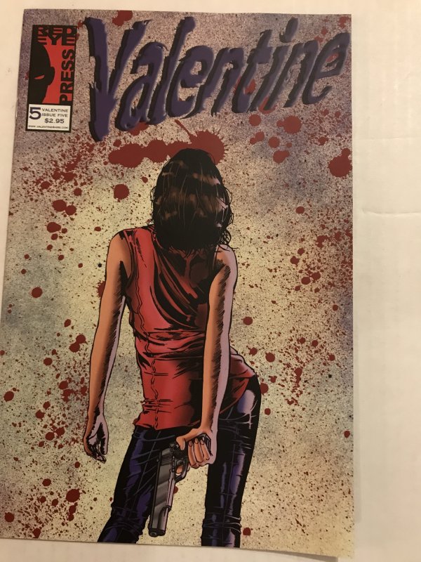 VALENTINE #5 : Red Eye Press 1992 NM-; hard to find indie; B&W, bad girl