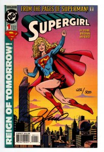 Supergirl #1 signed Jackson Guice w/COA 1256/5000 - 1993 - (-NM)