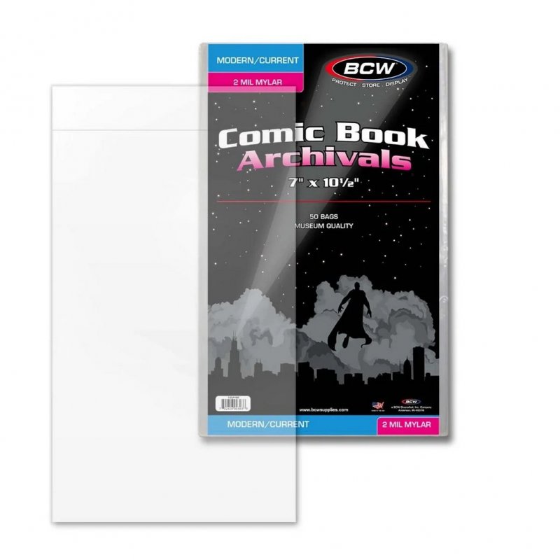 Current/Modern Comic Mylar Archivals - 2 MIL Pack of 50