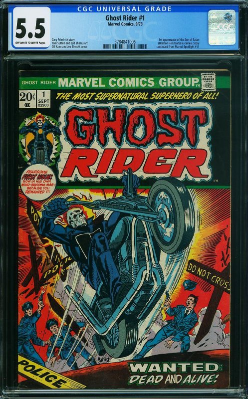 GHOST RIDER #1 CGC 5.5 FN- ID#DP415