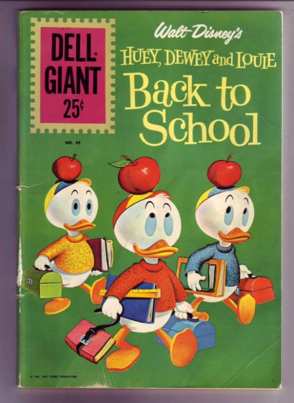 Dell Giant #49 (Jan-61) VG/FN Mid-Grade Donald Duck, Uncle Scrooge, Huey, Dew...