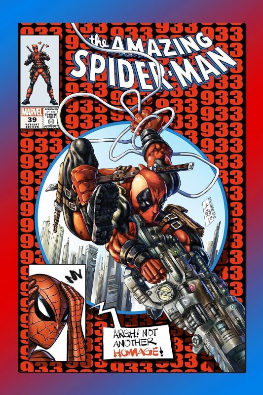 SPIDERMAN #39 WoW! ALAN QUAH Anti-Homage Variant Set LTD ONLY 600 Sets  Deadpool