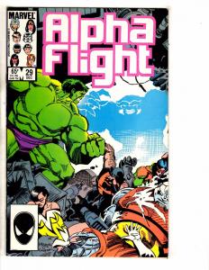 Lot Of 10 Alpha Flight Marvel Comic Books # 16 17 19 23 24 26 27 28 29 30 GJ1