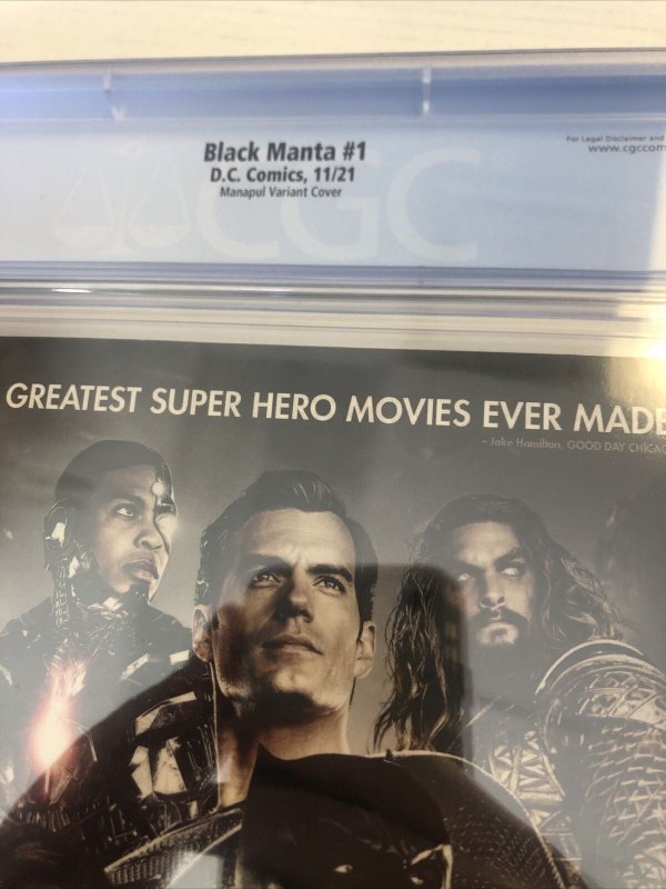 Black Manta  (2021) #1 (CGC 9.8) Manapul Variant Cover Census 4!