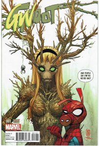 Groot #1  Giuseppe Camuncoli Gwoot Variant Rocket Raccoon NM