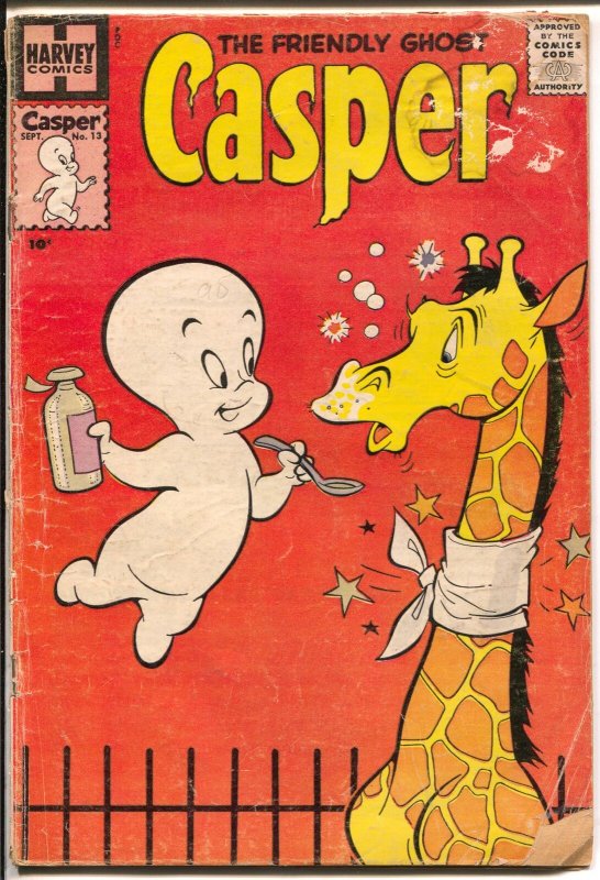 Casper The Friendly Ghost #13 1959-Charlton-giraffe-Wendy-Spooky-G