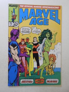 Marvel Age #70 (1989) VG Condition moisture stain, tape pull bc