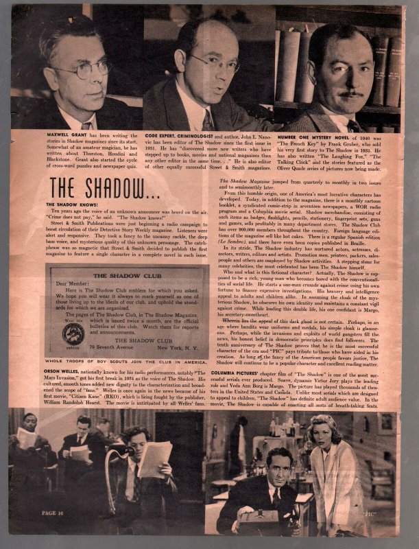 PIC 63/16/1941-Shadow Pulp feature-exploitation-Maxwell Grant-Frank Gruber-FR 