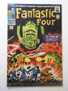 Fantastic Four #49 VG Condition moisture stains, 1 in tear bc