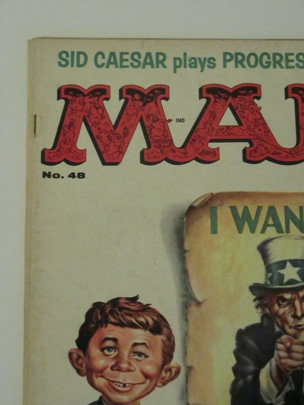 Mad Magazine #48 Uncle Sam July 1959 EC Publications VG