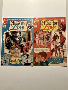 Time For Love #8 & #15 Set Silver Age Vintage Romance Charlton Comics 1969