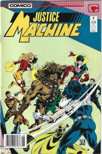 Justice Machine #6 Newsstand Edition (1987)