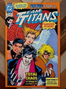 Team Titans #1 (DC 1992) NIGHTRIDER Variant FN/VF Marv Wolfman & George Perez