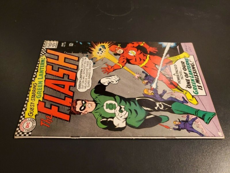 Flash Comics #168 (1967) VF- (7.5) Green Lantern crossover cover/story|