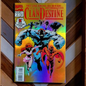 ClanDestine #1 VF+ (Marvel 1994) feat 1st app Albert & Adam Destine, Foil cover