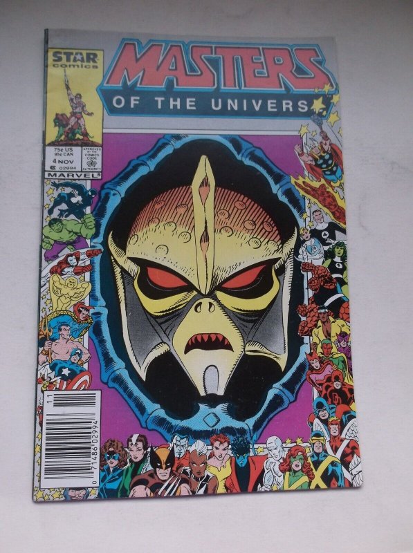 MARVEL/STAR: MASTERS OF THE UNIVERSE #4, 25TH ANNIVERSARY, NEWSSTAND, 1986, FN!! 