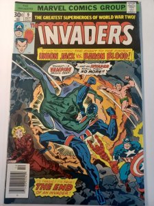 Invaders #9 VF+ Death of Baron Blood Marvel Comics c208